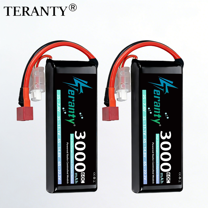 Drone Battery 4S - TERANTY 2S 3000mAh Lipo Battery 7.4V