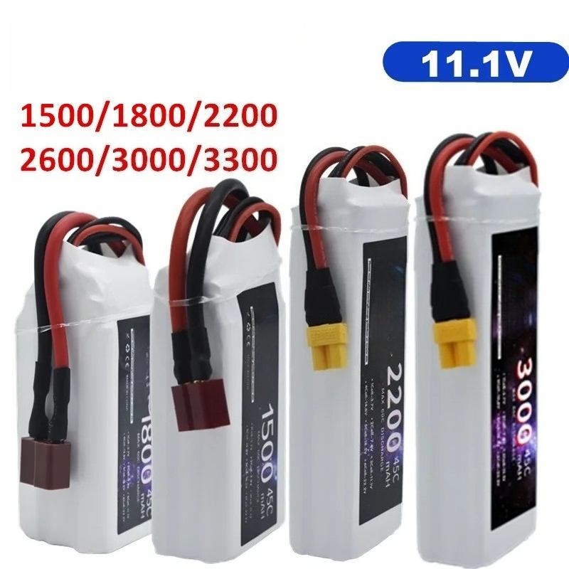 Drone Battery Li-Ion - LiPo Battery 3S 1500mah 1800mAh 2200mah