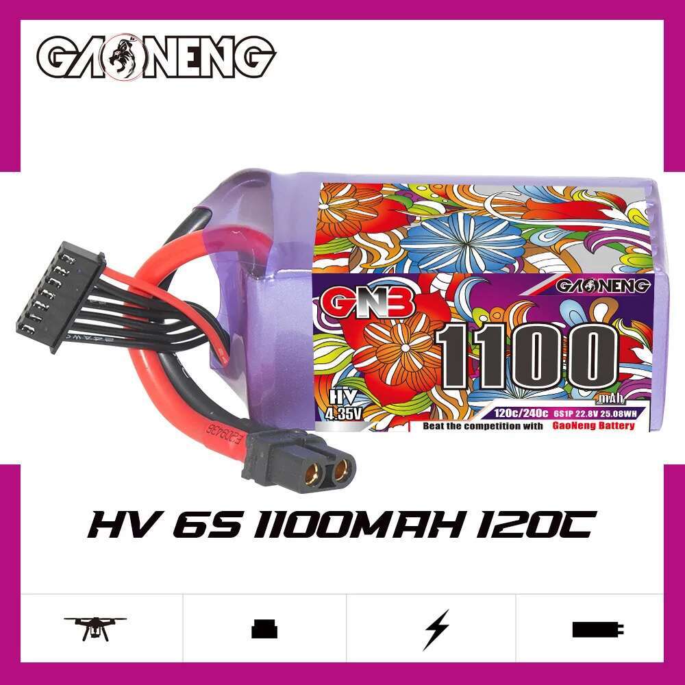 2Pcs GNB 6S Lipo Battery 22.8V - Drone Battery 6S review and price