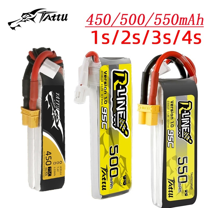3Pcs NEW TATTU 450/500/550mAh  - Drone Battery 4S review and price