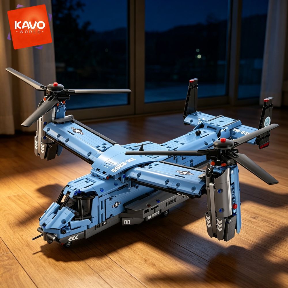 KAVOWORLD 1486PCS V-22 Osprey  - Jjrc Drone X12 review and price